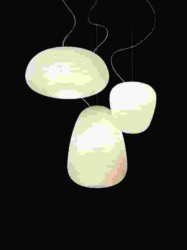 The Rituals pendant lights for Foscarini were inspired by washi paper lanterns.
