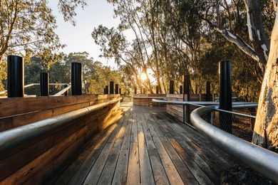 Robust local timbers will silver over time to reflect the hues of the surrounding eucalypts.