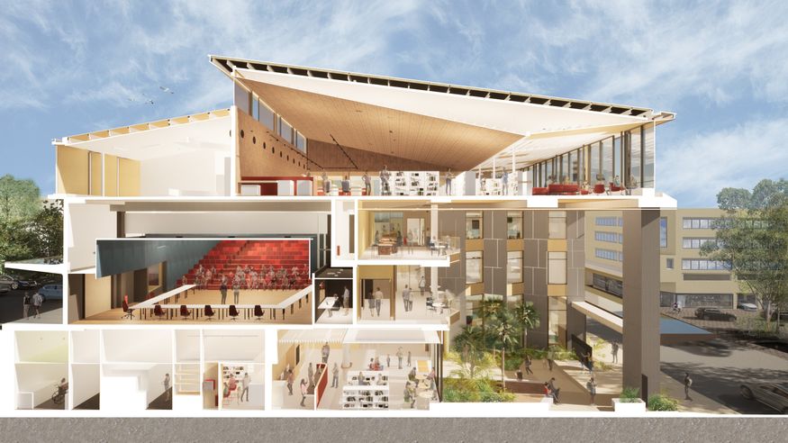 Long-awaited regional library opens on NSW Central Coast | ArchitectureAu