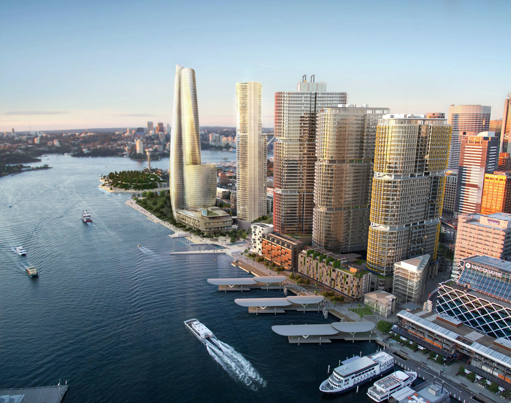 The proposed Crown Resorts hotel tower by Wilkinson Eyre Architects.
