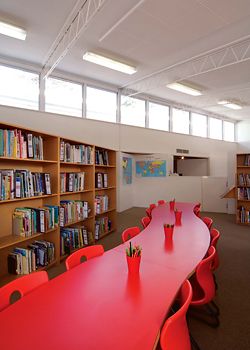 The library at
the resource centre.