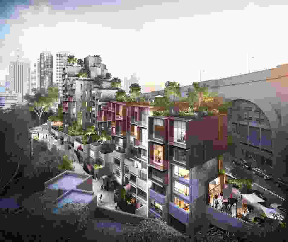 The proposed refurbishment of the Sirius social housing complex by BVN.