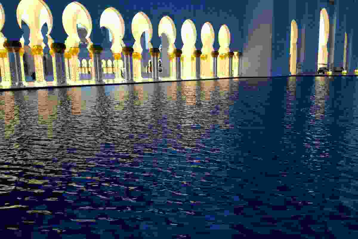 The Grand Mosque in Abu Dhabi.