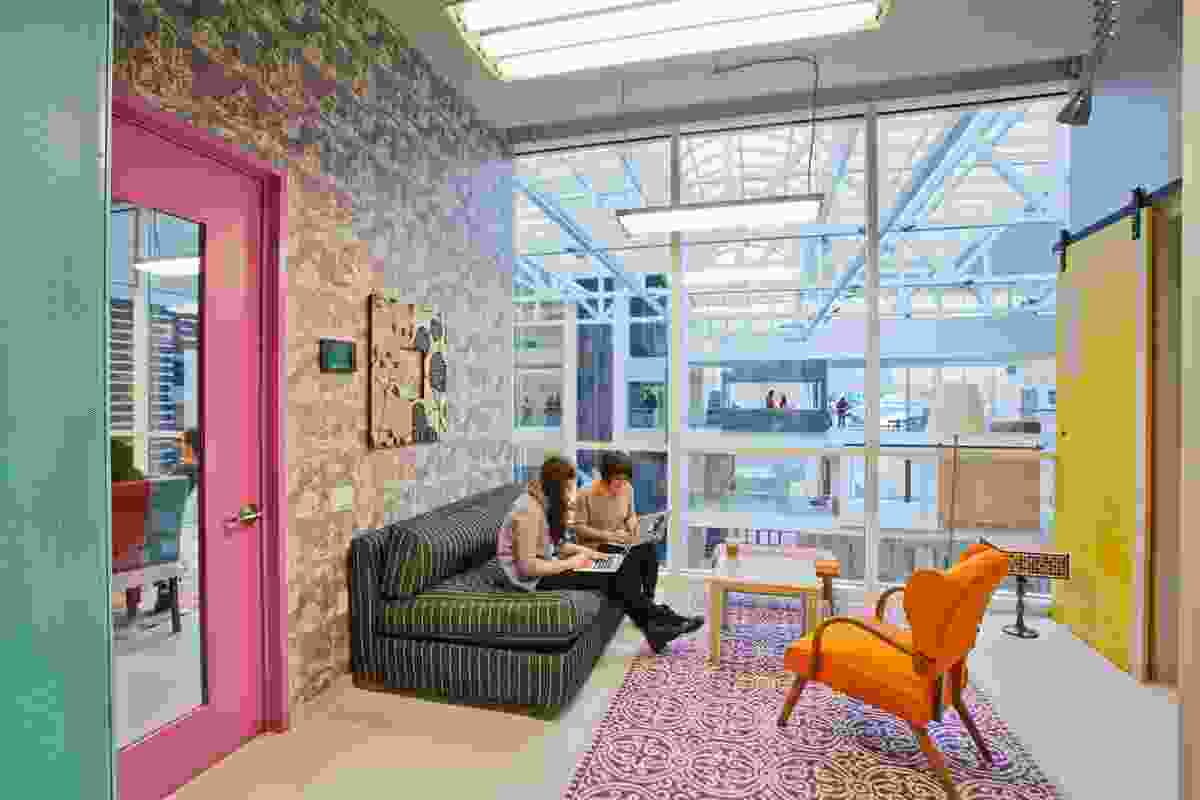 Airbnb office in San Francisco, designed by Gensler and Interior Design Fair.