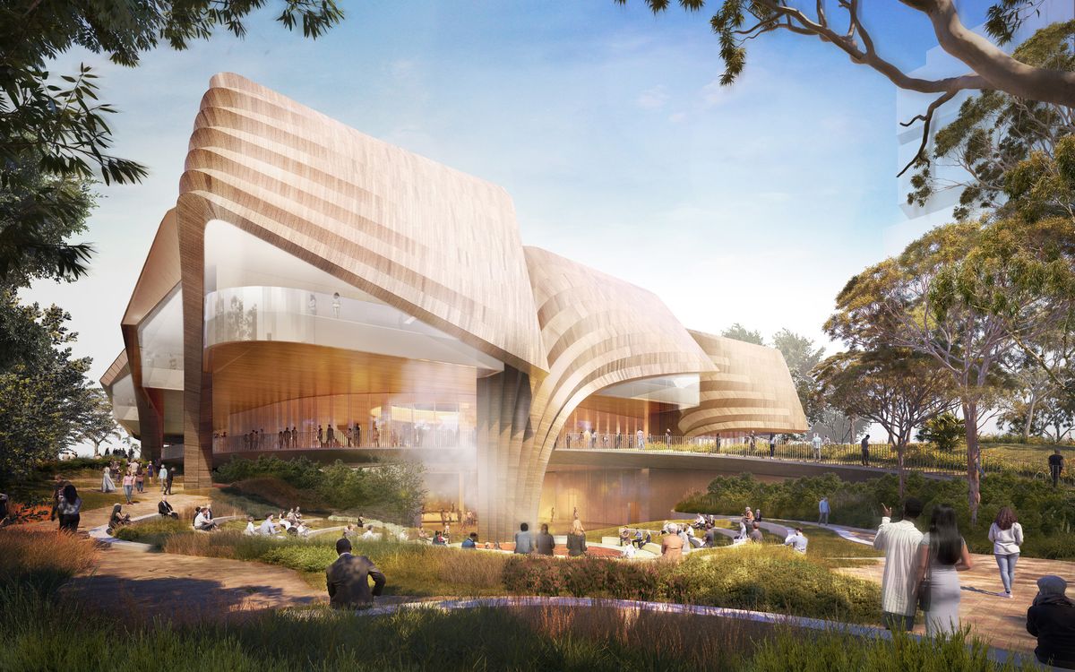 New vision of Adelaide's Aboriginal art museum ArchitectureAu