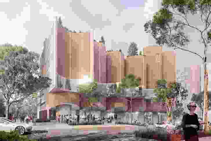 A proposed non-government high school in the Ivanhoe Estate redevelopment by Candalepas Associates.