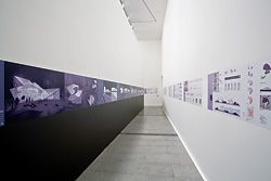 The second primary gallery space, which exhibits “maturation through a necessary confrontation with global economies”.