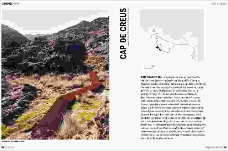 Spread from In Touch, showing Cap de Crues by Estudi Marti Franch and Ardevols Associats. 