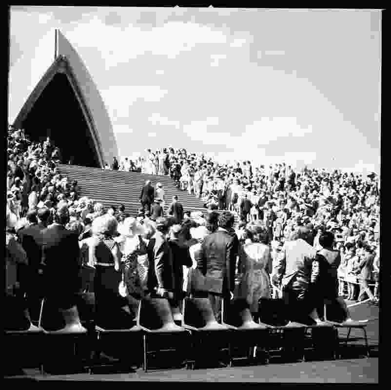 The official party of the Sydney Opera House opening ceremony