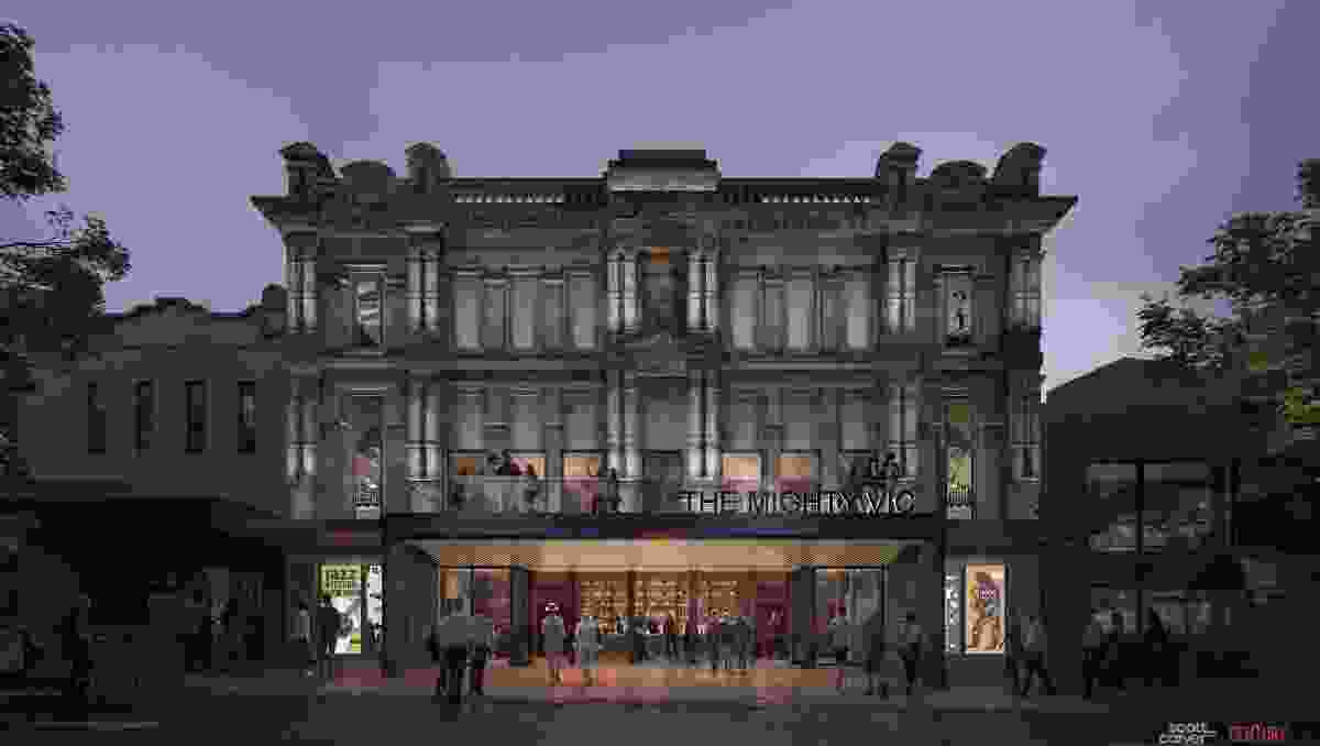 The design for a revitalized Victoria Theatre in Newcastle by Scott Carver Architects.
