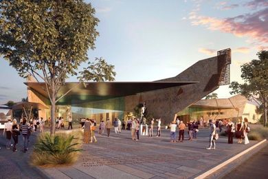 Cox Rayner's concept design for the new Waltzing Matilda Centre in Winton.