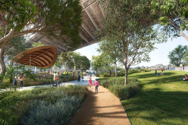 architectureau.com - Construction commences on Sydney waterfront park, led by 50 percent female team