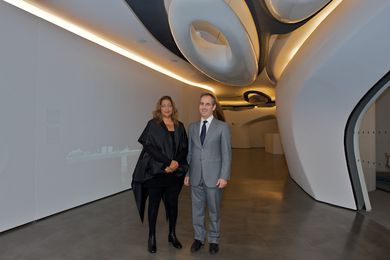 Zaha Hadid opens Roca London Gallery.