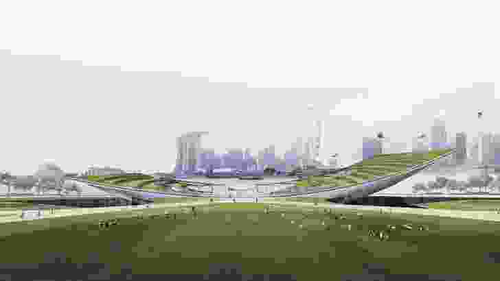 Singapore Founders Memorial proposal by DP Architects.