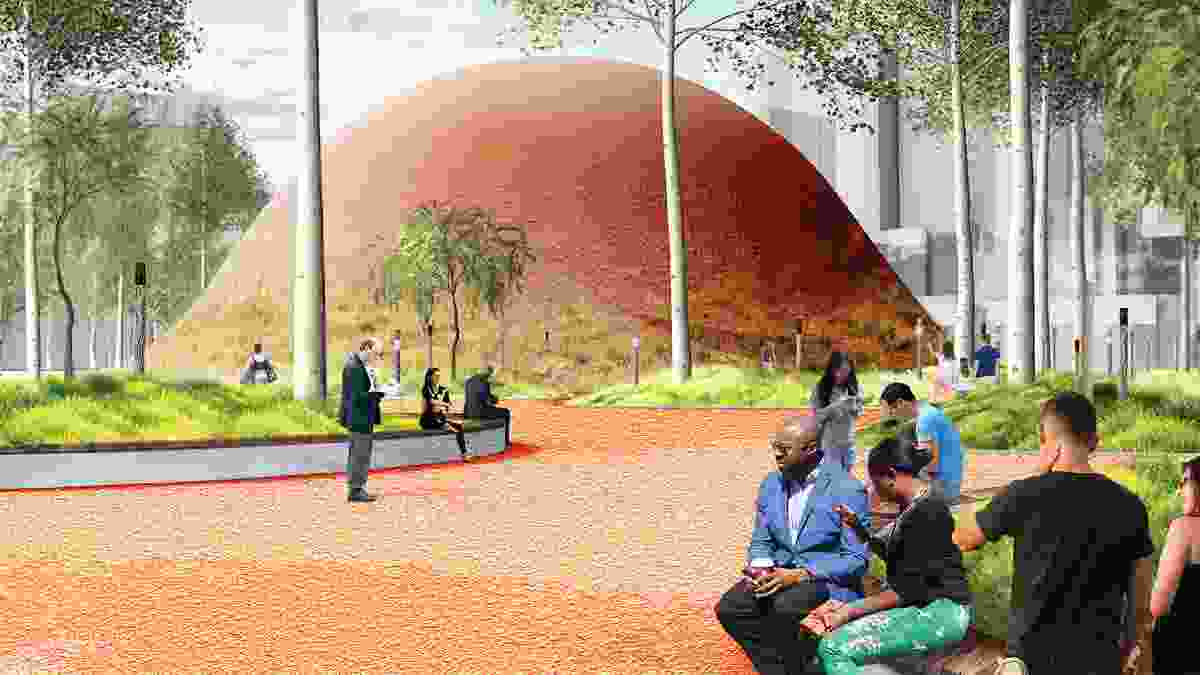 Continuous Ground by Fionn Byrne, one of the short-listed entries in The Future Park International Design Ideas Competition that was run as part of the 2019 AILA Festival, The Square and the Park.