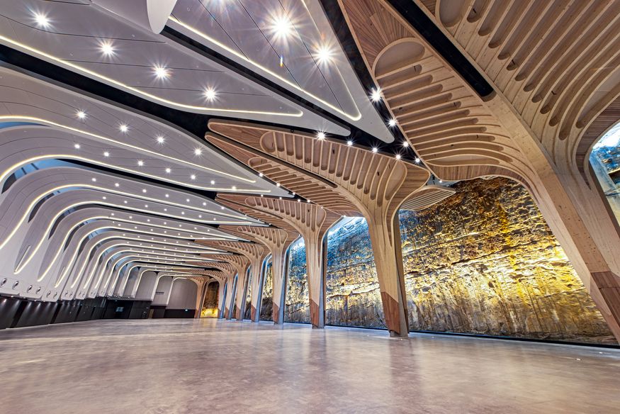 New cultural and events space beneath Sydney's Barangaroo Reserve ...